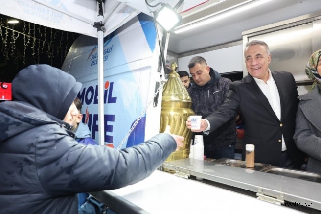 İlk Teravih Namazından Sonra Başkan Dursun’dan Salep İkramı