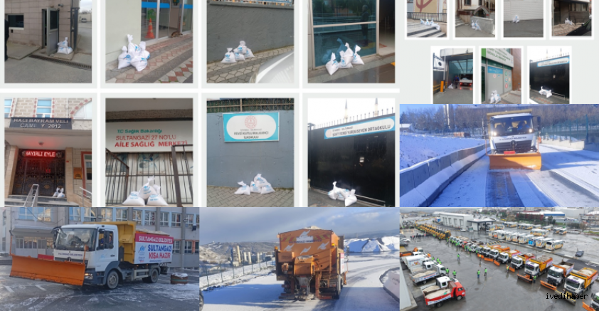 Sultangazi’de Kar Alarmı