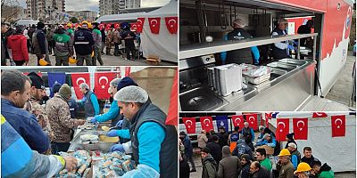 İBB HATAY’DA SICAK YEMEK DAĞITMAYA BAŞLADI