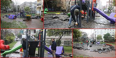 Kardelen Parkı’ndan sonra Manolya Parkı’nı da yaktılar