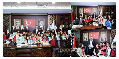 Miniklerden Başkan Amcalarına Ziyaret