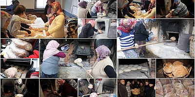 Şile'deki köy fırınlarında deprem bölgesi için ekmek pişirildi