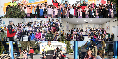 Sultangazili Çocuklar Deprem ve Güvenli Trafik Eğitim Parkında Uygulamalı Öğreniyor